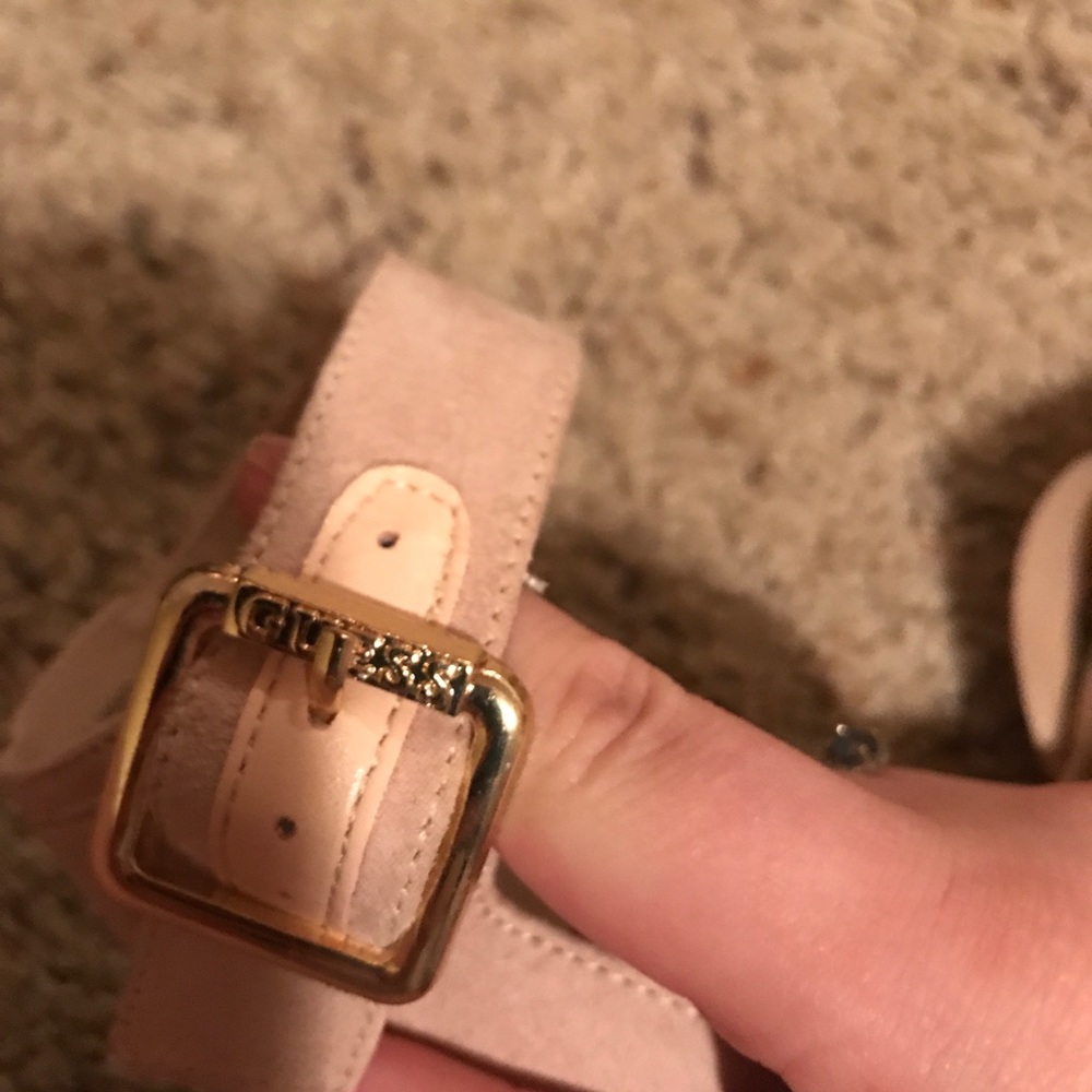 Nude blush guess chunky heels - Picture 2 of 4